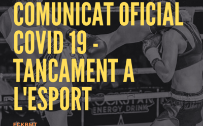 Comunicat Oficial Covid 19 Tancament Esport 30 octubre al 13 novembre