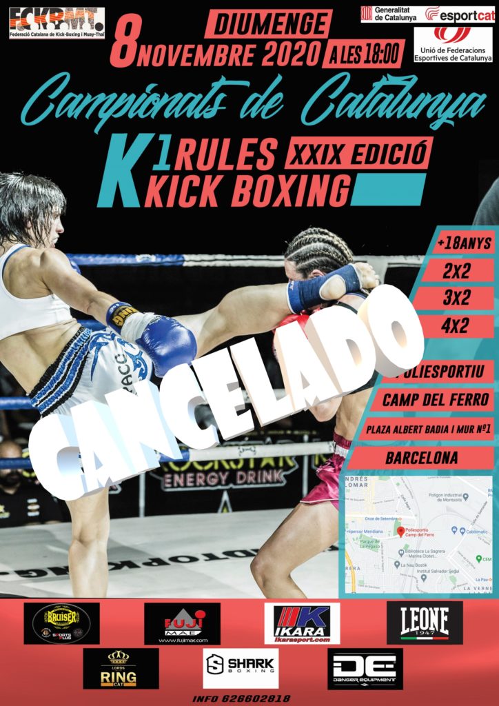 CAMPIONAT CATALUNYA KICK BOXING/K1 RULES 2020 FCKBMT