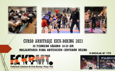 CURSO ARBITRAJE 2023 DE KICK BOXING